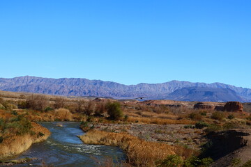 mountain lake in the fall