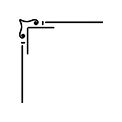Obraz premium Classic Ornament Corner Border