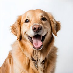 Fototapeta premium Happy Golden Retriever Dog Portrait
