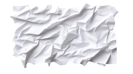Obraz premium Crumpled white paper texture ideal for backgrounds or creative projects.