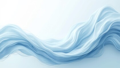 Illustration of white air flow effect on transparent light blue background. Realistic modern set of fresh wind wave and swirl. Clean cool breeze stream, suction trail from vacuum cleaner.