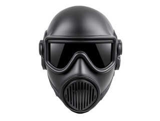High-quality black gas mask designed for safety and protection in hazardous environments.