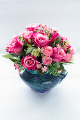 Plastic Floral Bouquet of Different Flowers