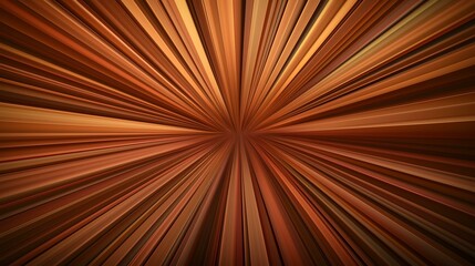 The image contains an abstract design of numerous radiating brown lines converging at a central point, creating a burst or starburst effect.