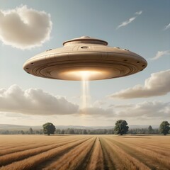 UFO over Golden Field
