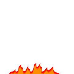 flat style red flames