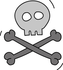 Cute Cartoon Effect Danger Sign