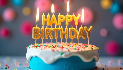 birthday cake with candle