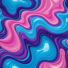 Fototapeta premium Abstract Swirling Pink, Blue, and Purple Liquid Background