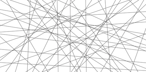 Abstract black lines with white background. Creative and geometric shape with luxury pattern and paper texture design. abstract background with stripes for website design Technology background.	