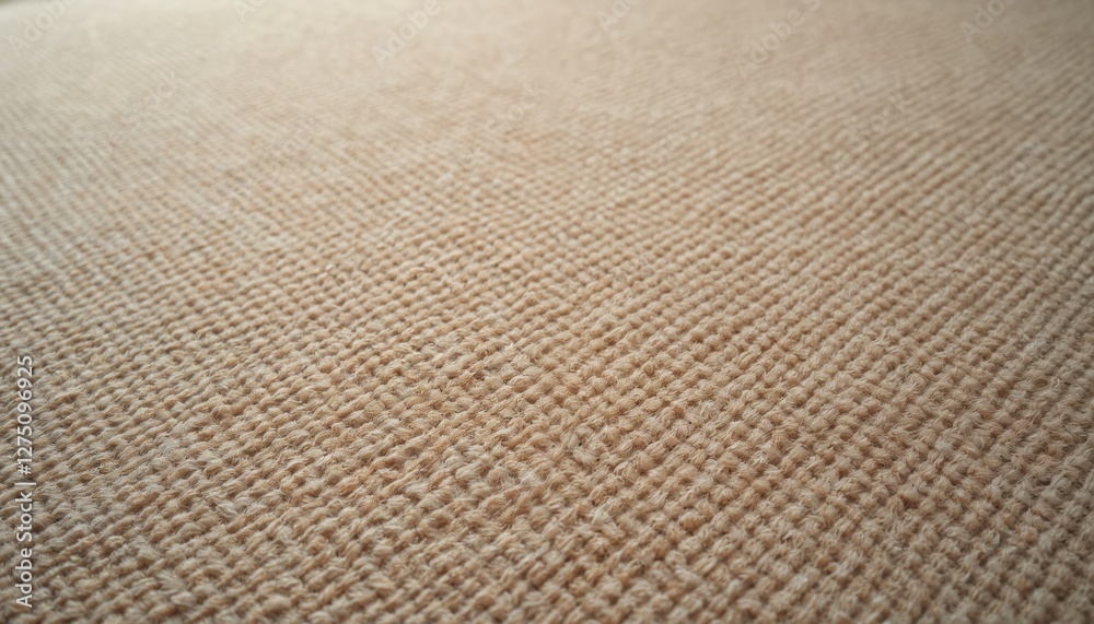 Poster monochrome beige carpet texture close-up. brown floor covering background with tight weave pattern, 
