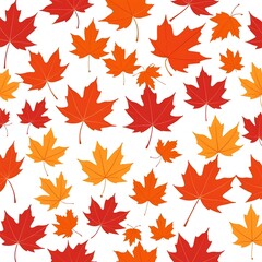 Autumn Maple Leaves Pattern