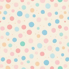 Spring and summer background. Simple light bright seamless pattern with small color dots Generative AI