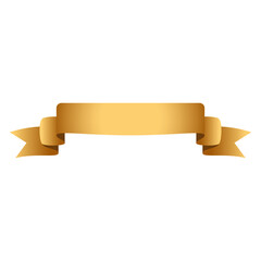 golden ribbon frame with text space