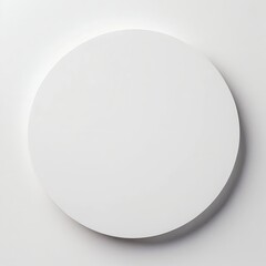 White Circle on White Background