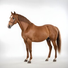 Obraz premium Chestnut Horse Studio Portrait