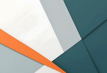 Geometric Abstract with Bold Color Accents and Overlapping Shapes