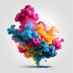 Fototapeta premium Abstract Colorful Ink Explosion