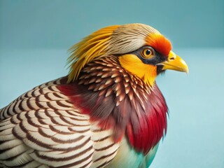 A stunning tilt-shift image showcases the Azi bird's majestic presence, its yellow beak a focal point in the wild.