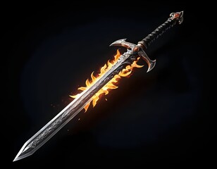 Flaming Sword, Fantasy Weapon