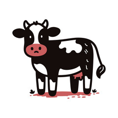 funny cow cartoon