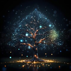 Glowing Tree of Light