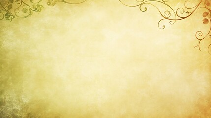 Elegant Floral Design On A Pale Yellow Background