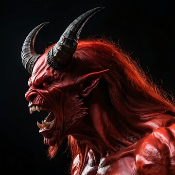 Red Devil Profile, Angry Demon