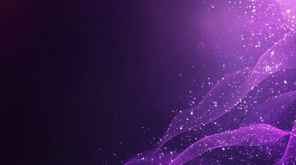 Dna biotechnology science background in purple futuristic style with blank space, abstract molecular structure and genetic research concept




