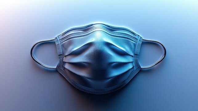 3D Medical Face Mask, Studio Light, Health, Protection - Powered by Adobe