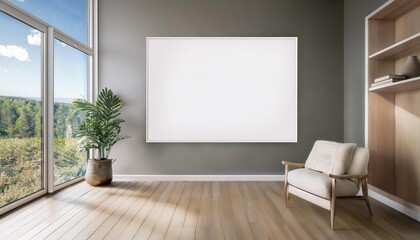 Minimalist Emptiness in Modern Interior, A Blank Canvas Against a Neutral Backdrop, Ready to Evolve with the Art of Living