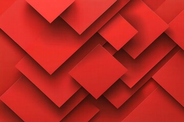 Fototapeta premium Modern Red Abstract Background with Layered Geometric Shapes