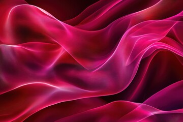 Flowing Red and Pink Fabric Abstract Background for Design Projects