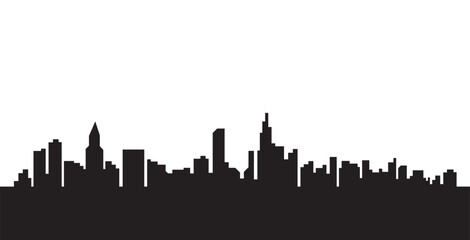 City Skyline Silhouette vector illustration 
