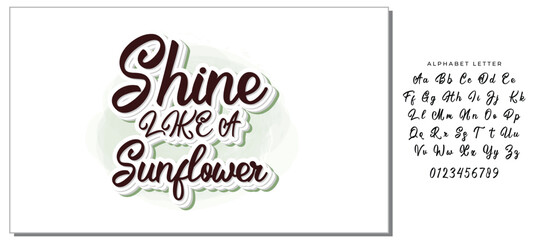Shine Like A Sunflower SVG Design Vector File