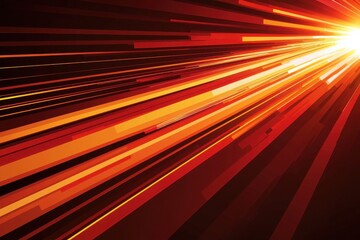 Fototapeta premium Abstract Dynamic Light Stripes in Red and Yellow Color Spectrum