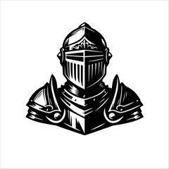 Knight Helmet 1 silhouette