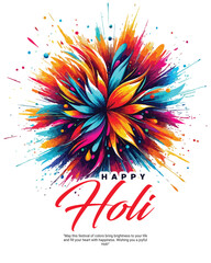 Obraz premium Happy Holi and Happy Holika Dahan festival Celebration creative social media post banner