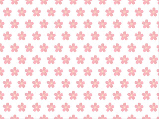 散りばめられた桜の花のフレーム