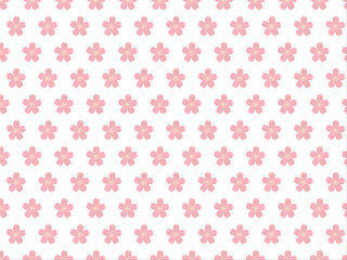 散りばめられた桜の花のフレーム