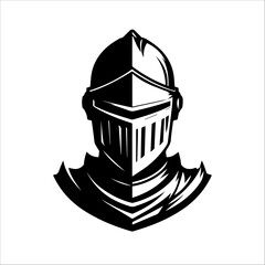 Knight Helmet 2 silhouette