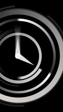 White clock ticking