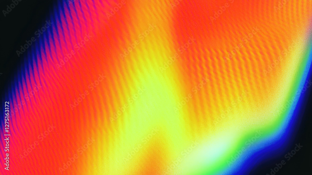 Canvas Prints abstract vibrant rainbow wave pattern background.