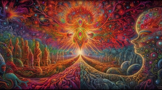 DMT trip, I saw vivid psychedelic landscapes, sacred geometry, and a Tron-like world, leading to a trippy, life-changing breakthrough unlike any hallucination from LSD, psilocybin, or cannabis.
