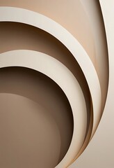 Ethereal Archways, A Subtle Dance of Light and Shadow in Beige Tones