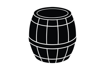 Silhouette design of a metal barrel vector art illustration1.eps