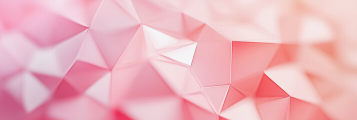 Fototapeta premium pink background with a white triangle. The triangle is in the middle of the background and is the only solid color