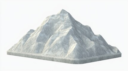 Mountain formation process natural landscape 3d model outdoor environment elevated view geometric structure