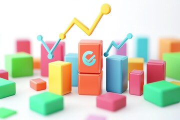 3D icon representing product quality assurance, designed with a clean white backdrop.