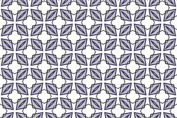 Colorful seamless repeating pattern in abstract minimalist geometric style